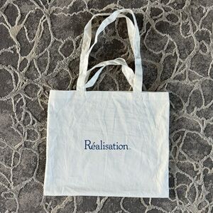 Réalisation Par Tote Bag White and Navy